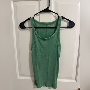 Aerie Fitted Green Tank Top